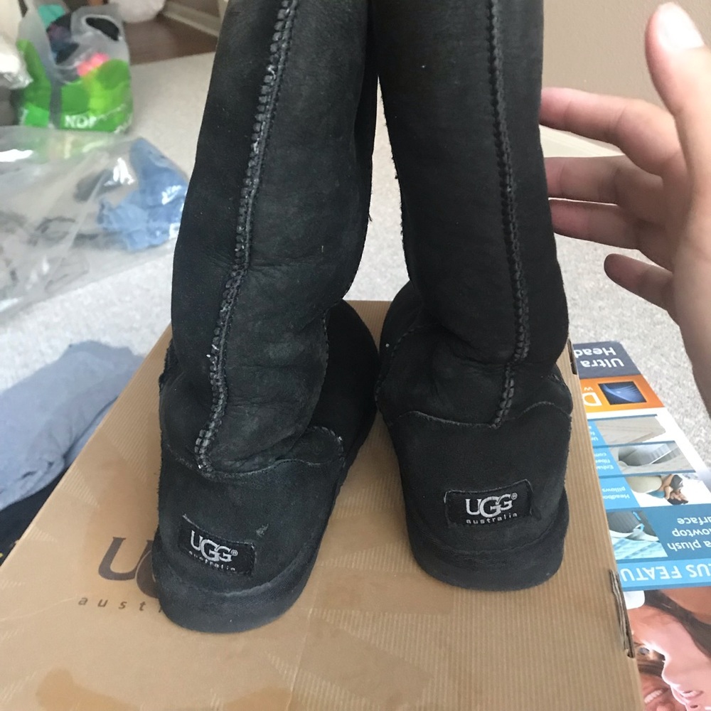 Ugg boots black tall. 7 US. - Picture 2 of 6
